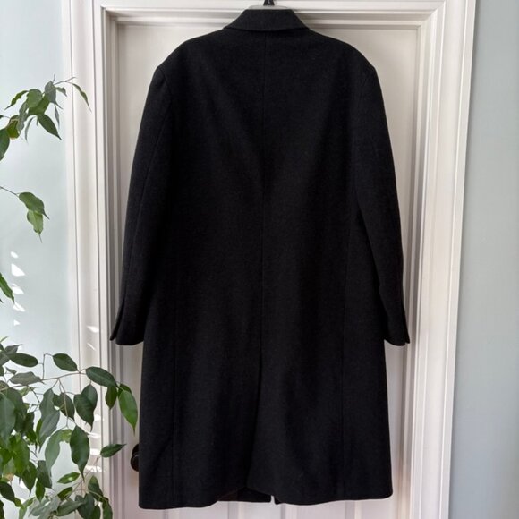 London Fog charcoal wool trench, men's XL - Picture 2 of 4